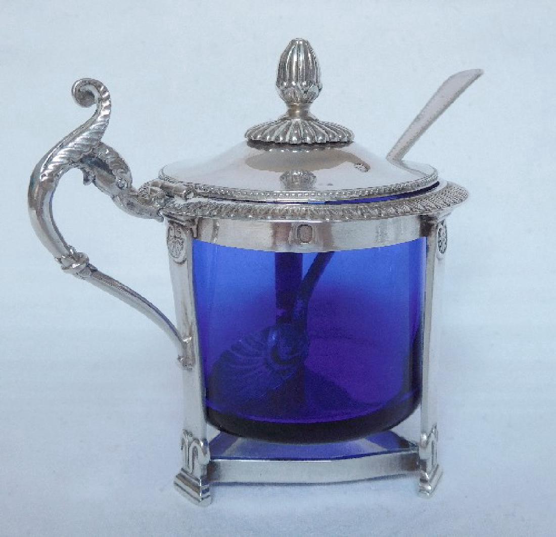 Antique French Empire Sterling Silver Mustard Pot (1 of 10)