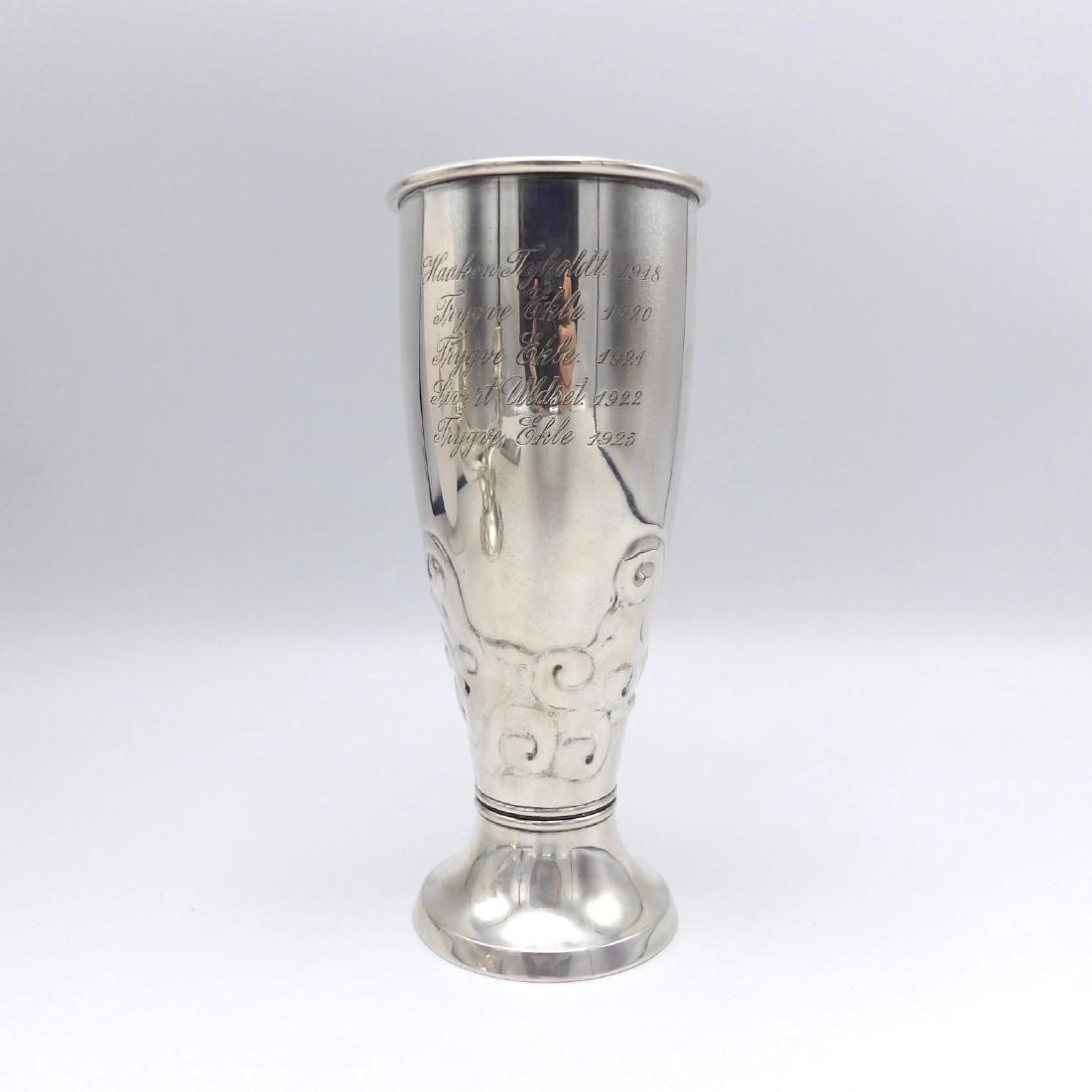 Antique Norwegian 830 Silver Sailing Trophy (1 of 6)