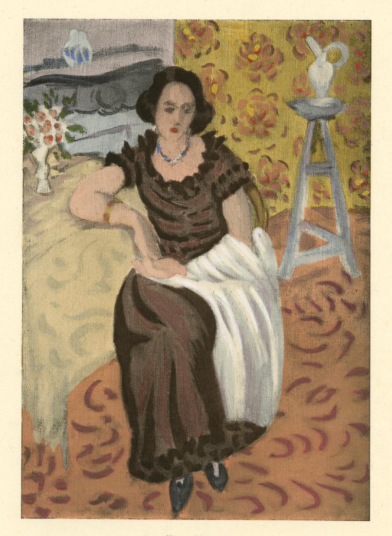 Henri Matisse Print Femme en robe brune (1 of 1)