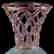 Venetian Murano Silver Gold Italian Art Glass Vase - 4