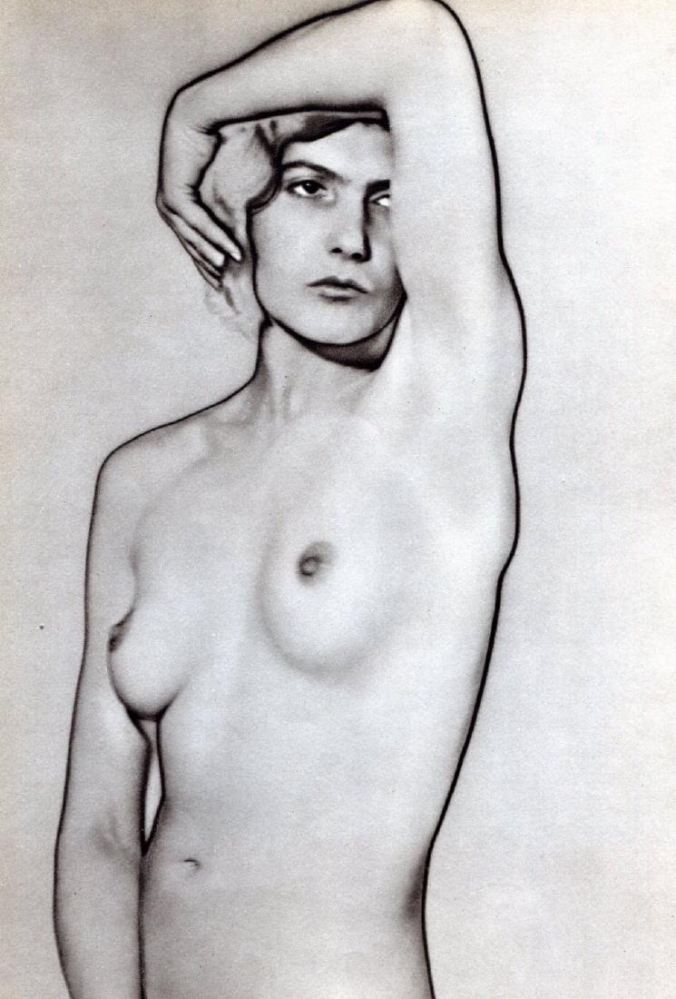 MAN RAY - Natacha (solarization): Artist: MAN RAY Print Title: Natacha (solarization) Printing Date: 1935 Medium: Sheet-fed Gravure Printer: Neogravure Company, France Image size (inches) approx. 7 x 10" Man Ray, original name Emmanue