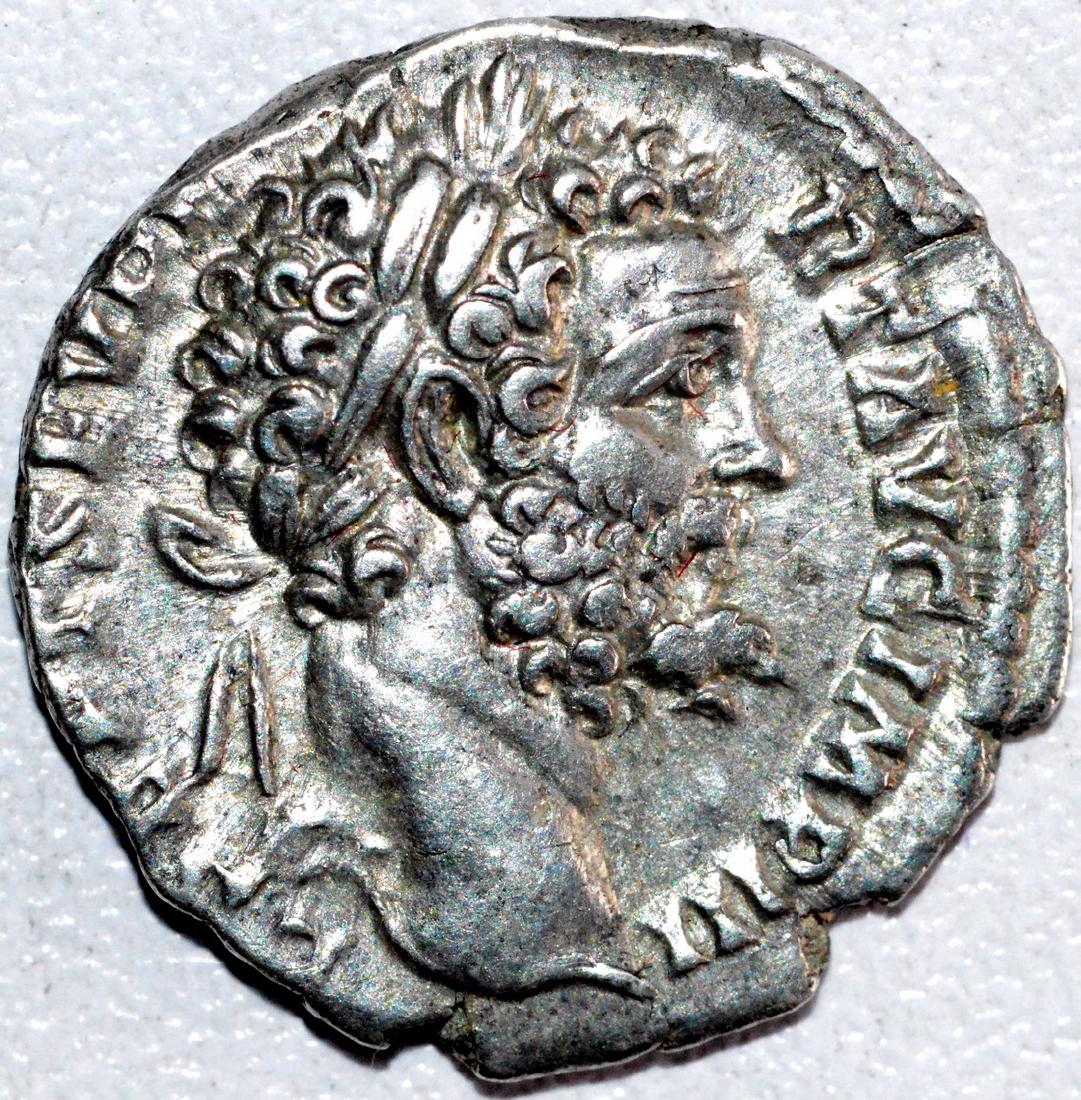 Roman Silver Denarius of Septimius Severus rv. Salus (1 of 2)