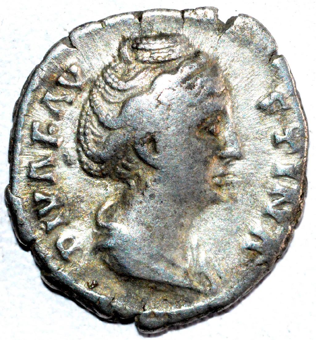 Roman Silver Denarius of Empress Faustina - rv. Avgusta (1 of 2)