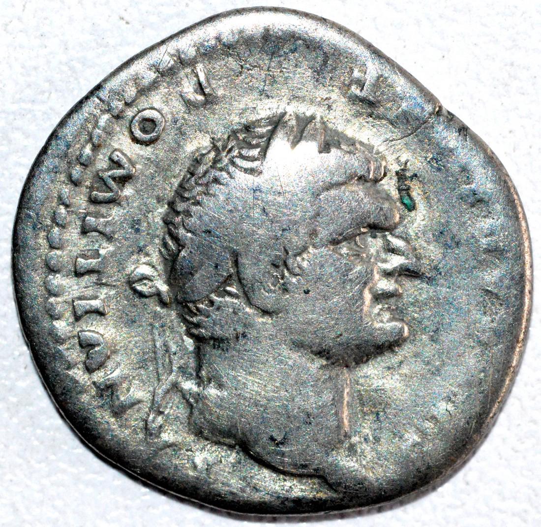 Rare Silver Denarius of Emperor Domitian rv. Pegasus (1 of 2)