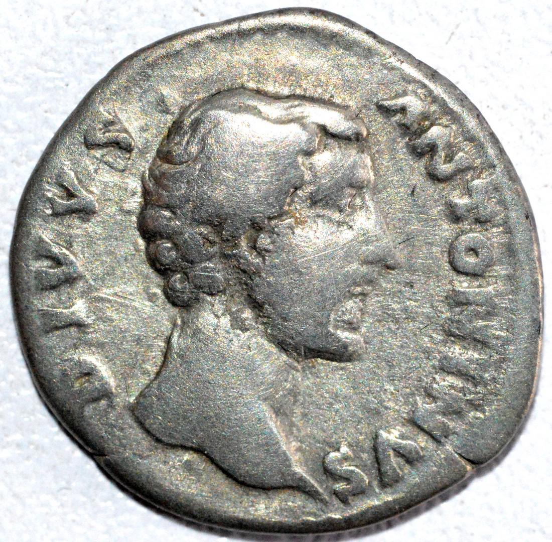 Roman Silver Denarius of Emperor Antoninus Pius rv. (1 of 2)