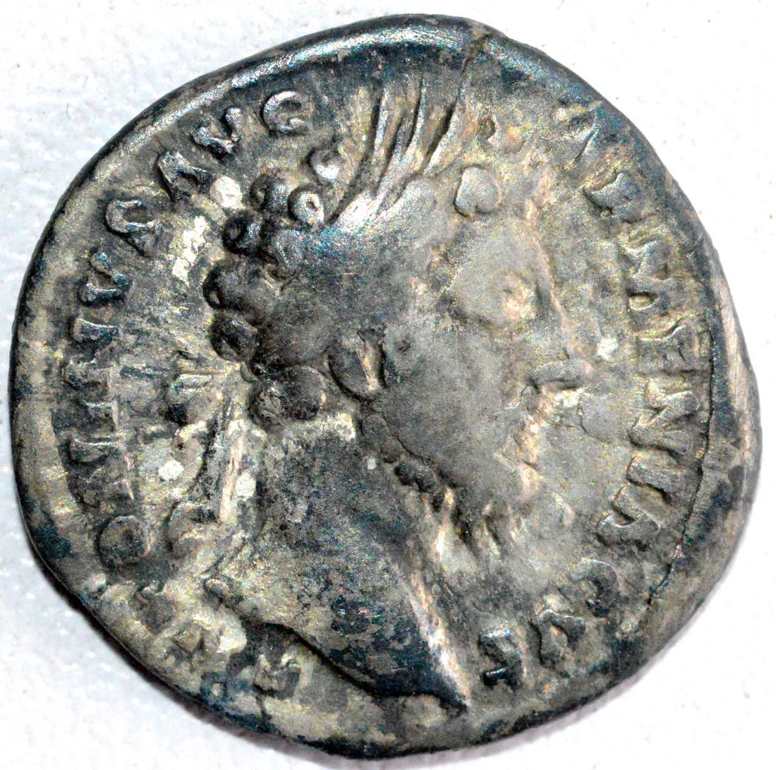 Roman Denarius of Emperor Marcus Aurelius - rv. Mars (1 of 2)