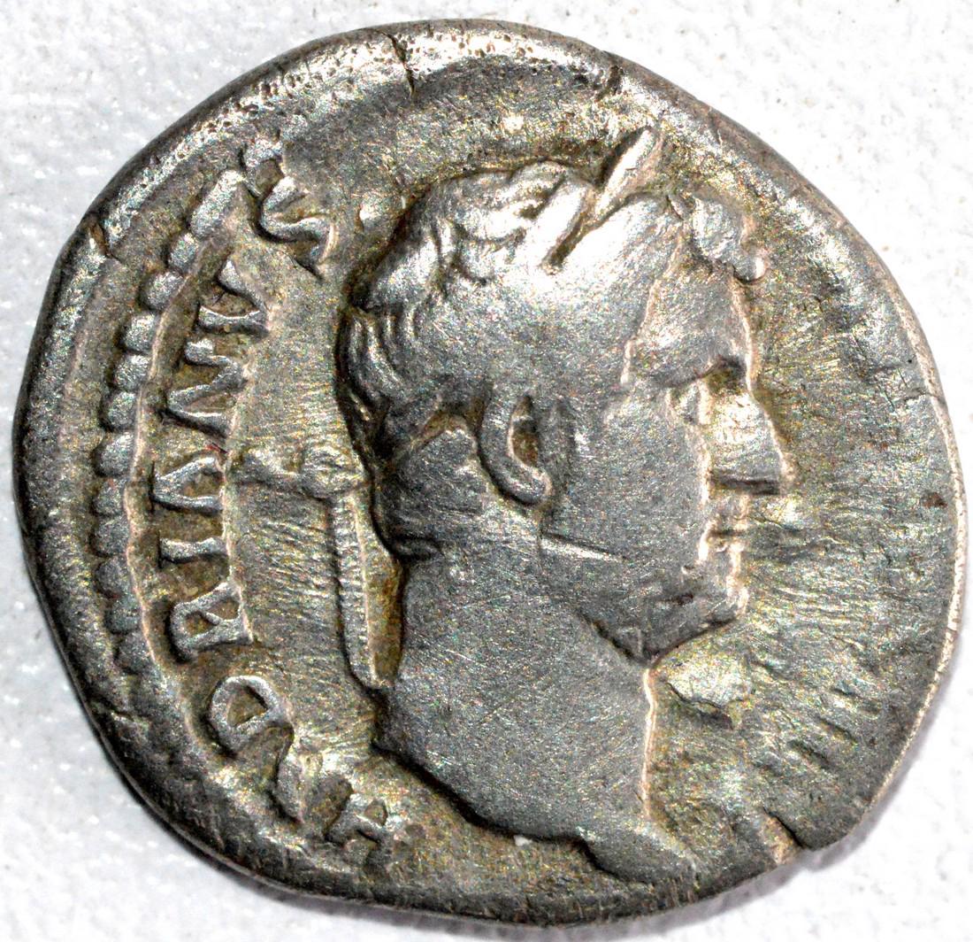 Roman Denarius of Emperor Hadrian, rv. Vota Publica (1 of 2)