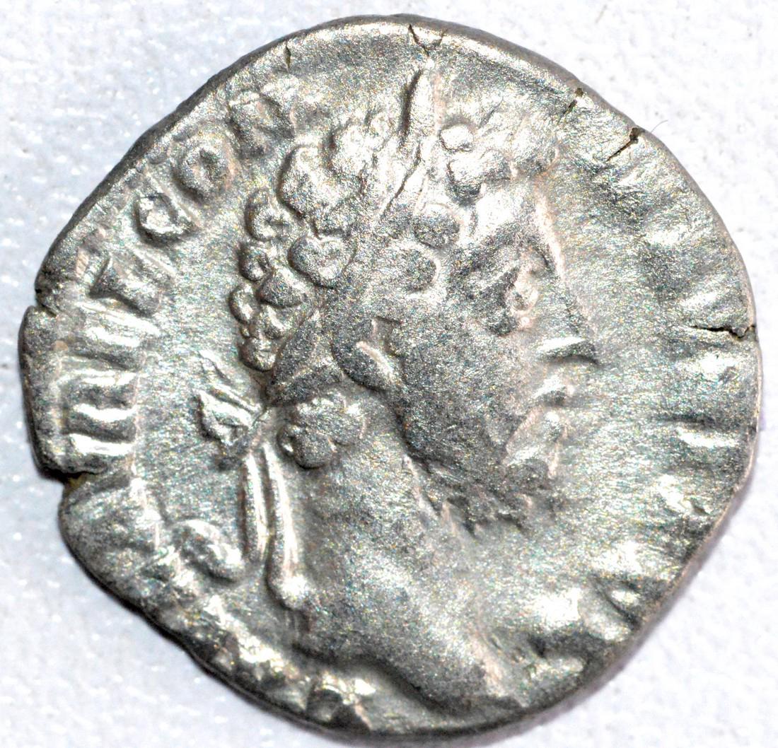 Roman Silver Denarius of Emperor Commodus (1 of 2)