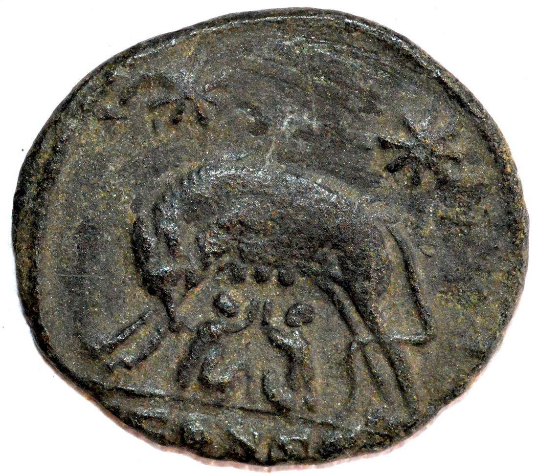 Rare Urbs Roma Ae18 Follis - rv. She Wolf (1 of 2)