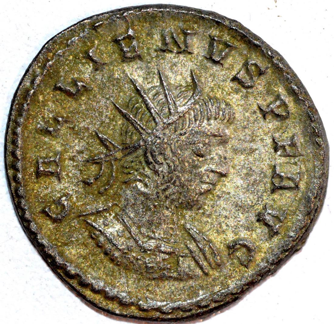 Roman Antoninianus of Galienus - rv. Hercules (1 of 2)