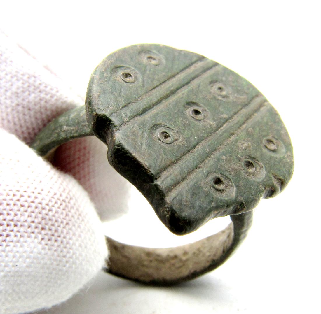 Saxon Era Ring with Evil's Eye Motif (1 of 3)