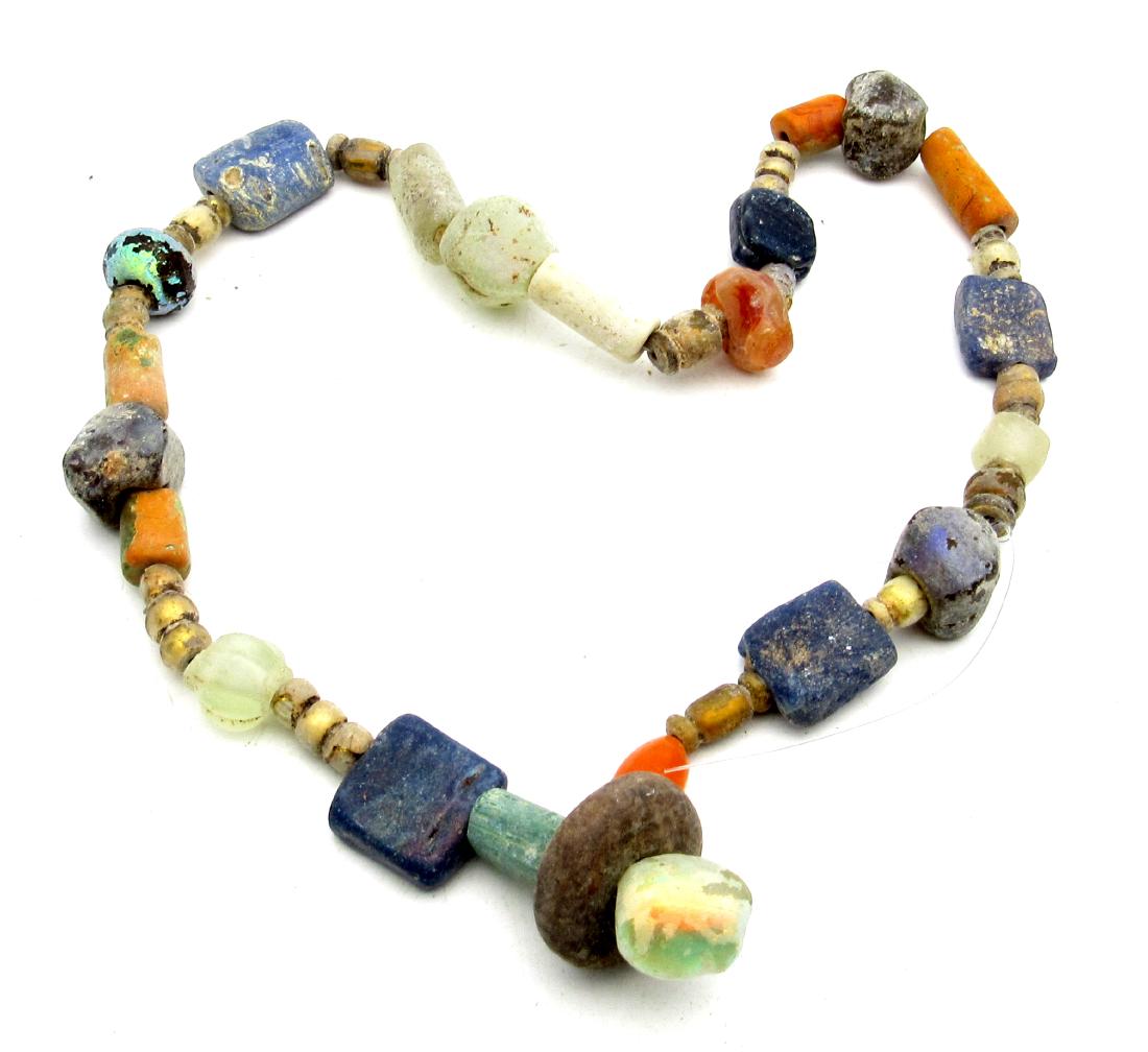 Rare Viking Colored Glass Beaded Bracelet (1 of 3)