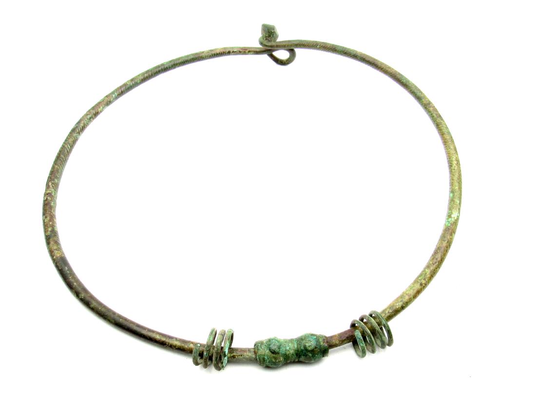 Viking neck Torc with Twisted Terminals and Rings (1 of 5)