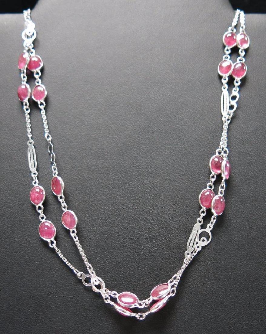 Sterling Silver AIG Ruby Necklace, 78.64ctw (1 of 3)