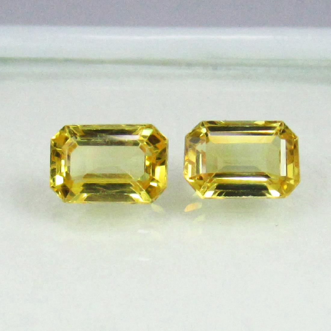 1.40 Carat Pair of Loose Yellow Sapphires (1 of 3)
