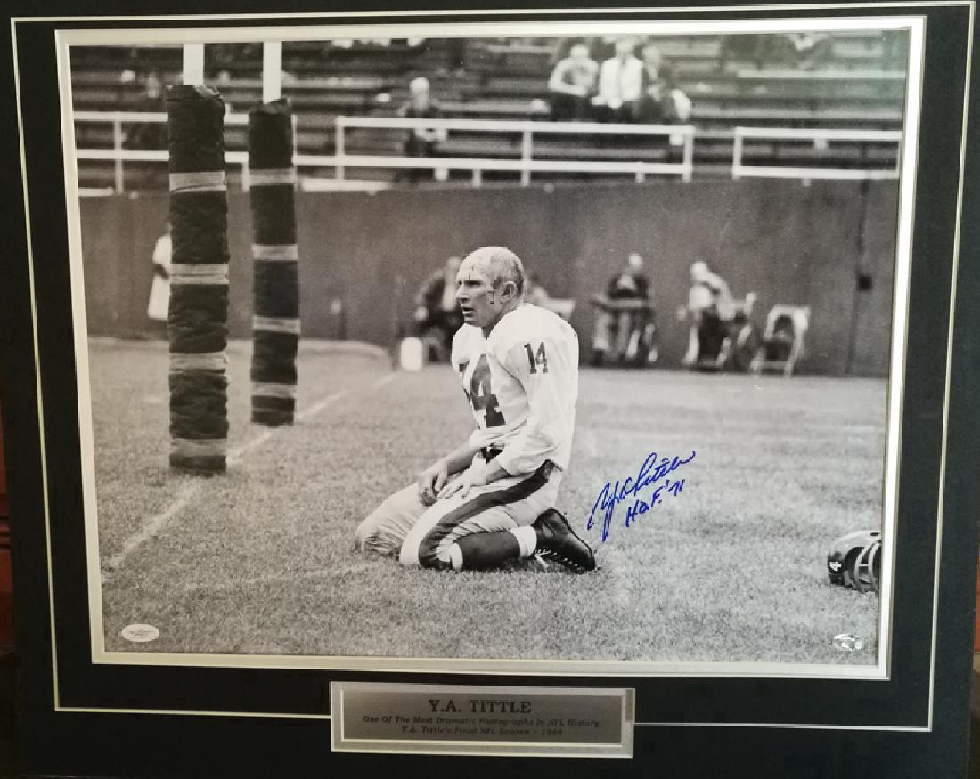 Y.A. Tittle Signed 16x20 Photo (1 of 1)