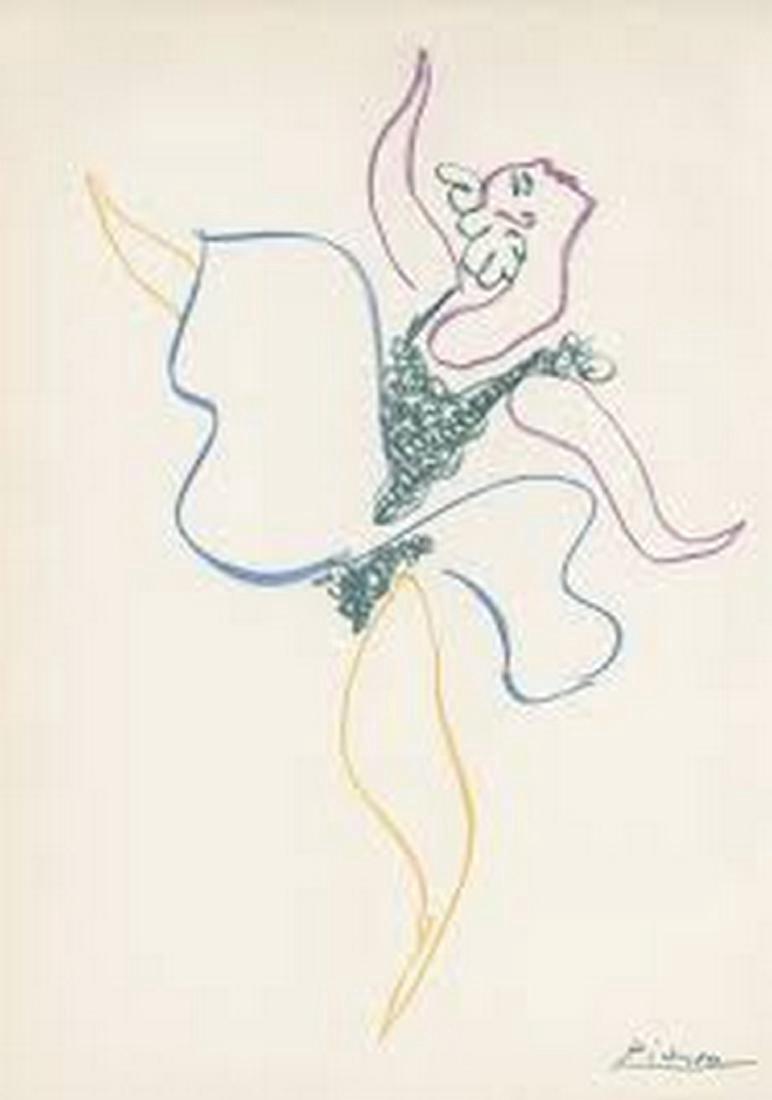 Pablo Picasso Danseuse Lithograph (1 of 3)