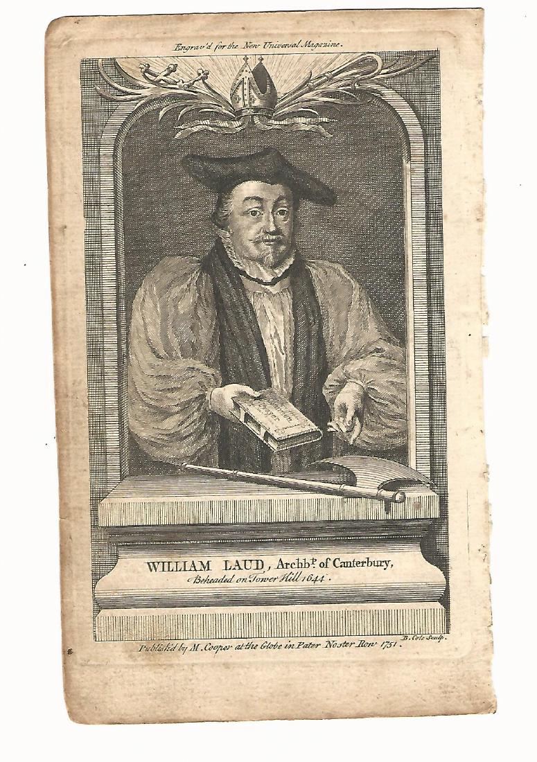 1751 Engraving of Archbishop of Canterbury (1 of 1)