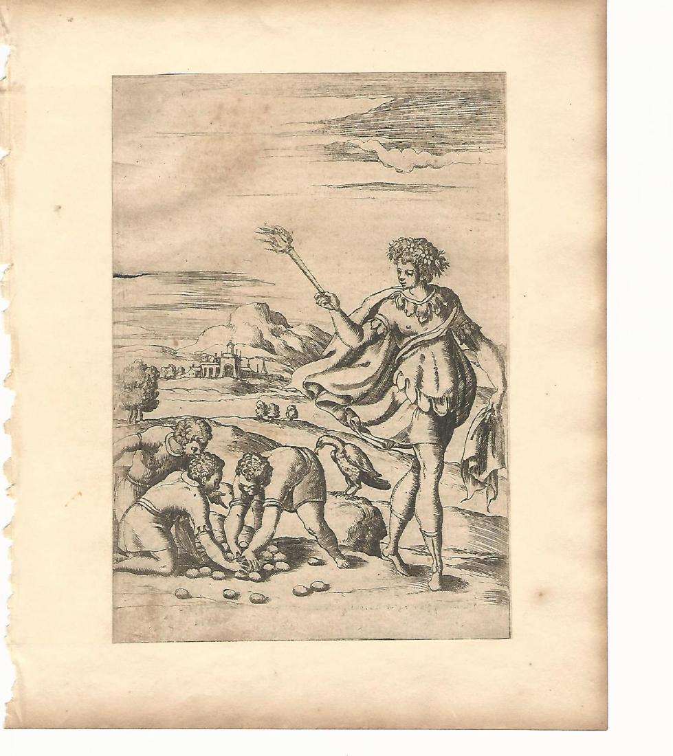 1587 Mythology Engraving Vincenzo Cartari (1 of 1)