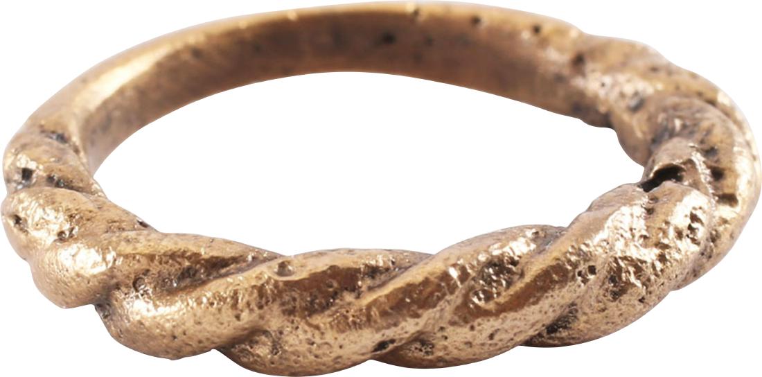 VIKING TWISTED WARRIOR'S RING. 866-1067 AD (1 of 2)