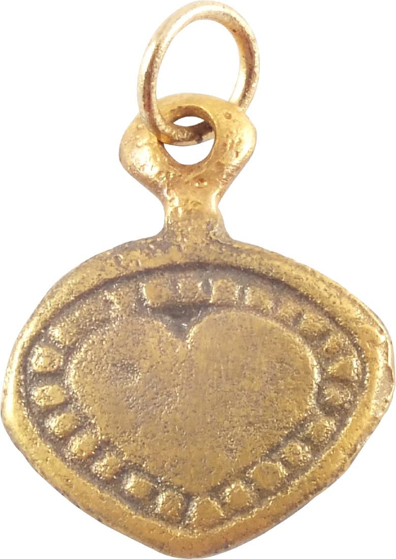 VIKING HEART PENDANT C.850-1050 AD (1 of 2)