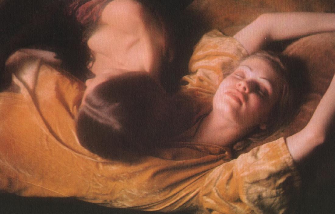 DAVID HAMILTON - On Deep Cushions: Artist: DAVID HAMILTON Print Title: On Deep Cushions Medium: Photolithograph on card stock From a Limited Edition Folio (1140/2500) Printed: West Germany Printing Date: 1974 Image Size: approx. 8" x 6