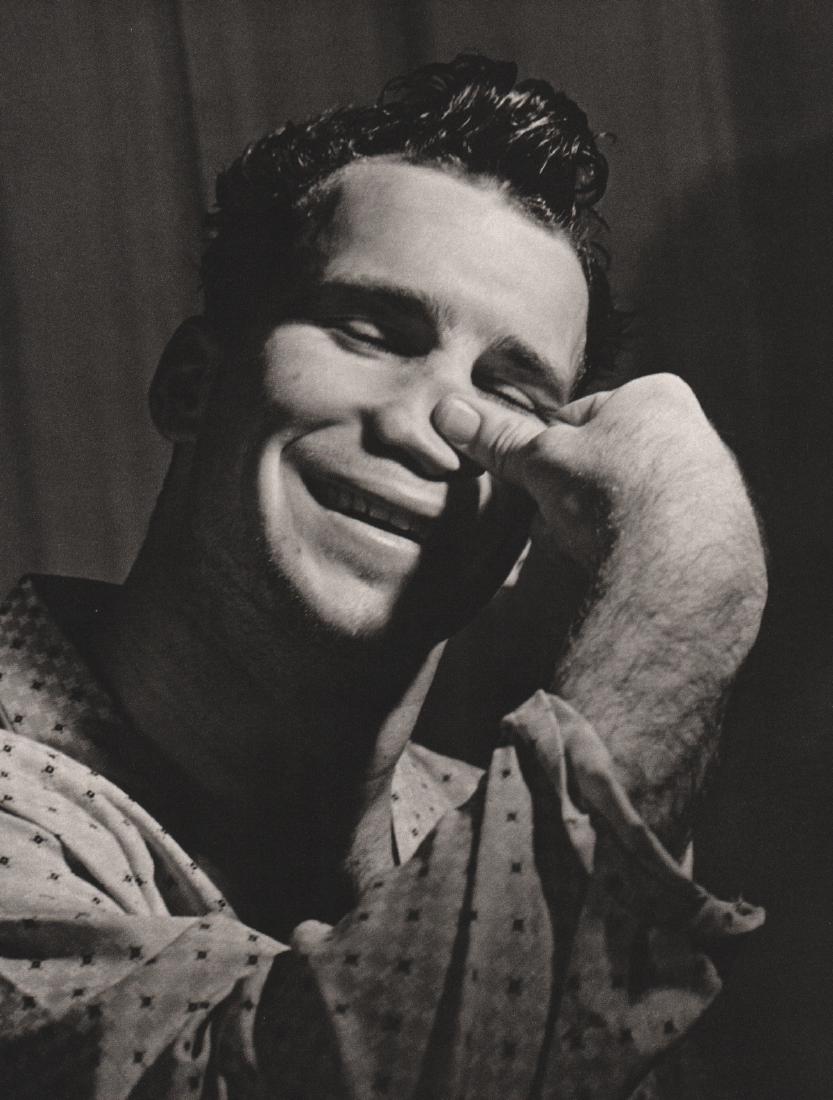 BRUCE WEBER - Brendan Kelly 1986: Artist: BRUCE WEBER Print Title: Brendan Kelly, Boxer, NYC, 1986 Medium: Vintage Sheet-fed Gravure Printed: Heraclio-Fournier, Vitoria Spain Printing Date: 1988 Image Size: 8.5" X 11" Bruce Weber is a