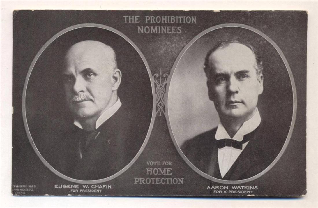 1908 THIRD PARTY PRESIDENTIAL ELECTION, PROHIBITION (1 of 2)
