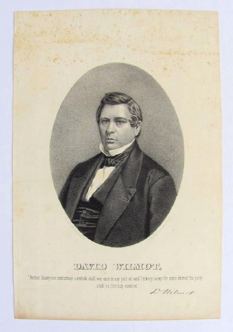 1860 ANTI SLAVERY ABOLITIONIST DAVID WILMOT, LITHOGRAPH (1 of 2)