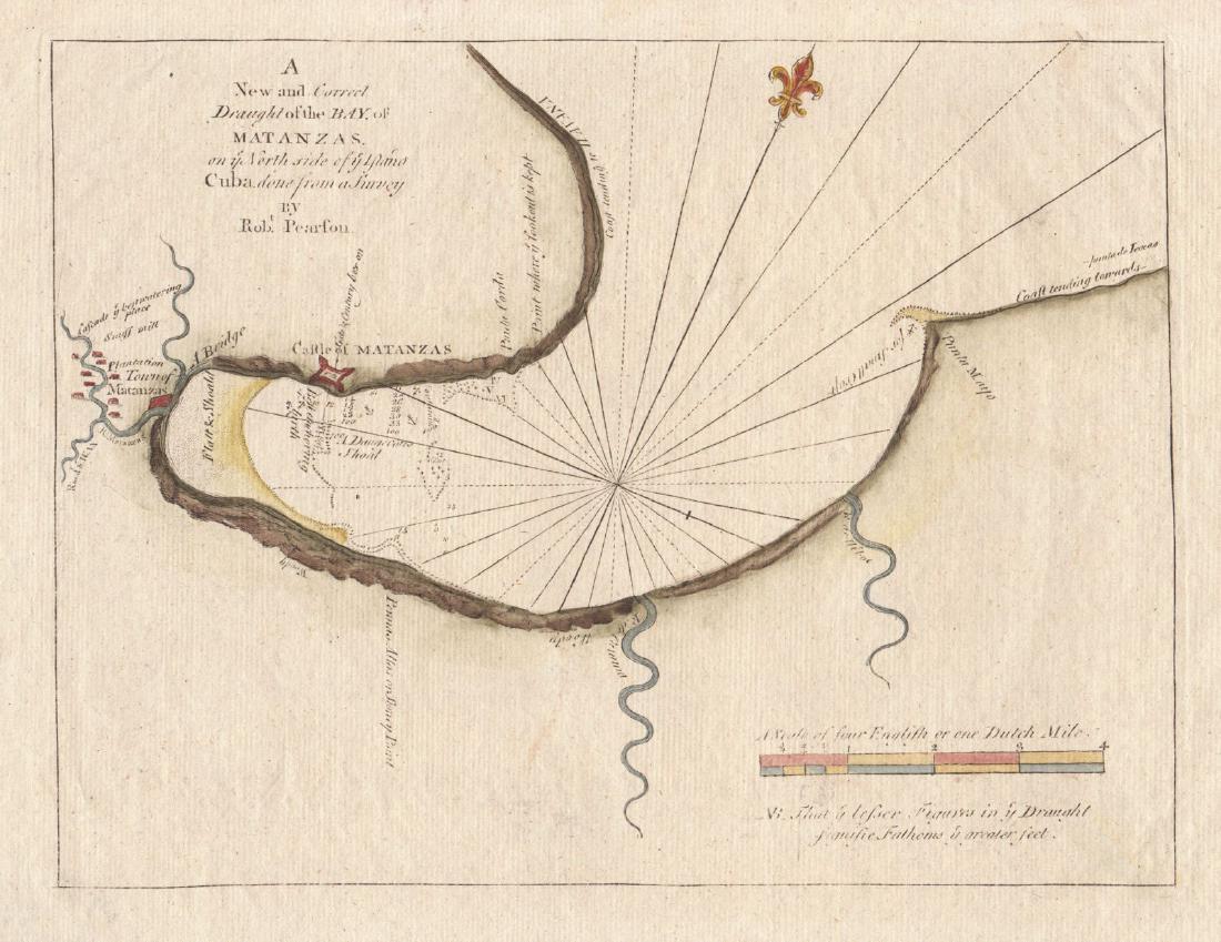 Pearson: Antique Chart of Matanzas Bay, Cuba, 1767 (1 of 1)