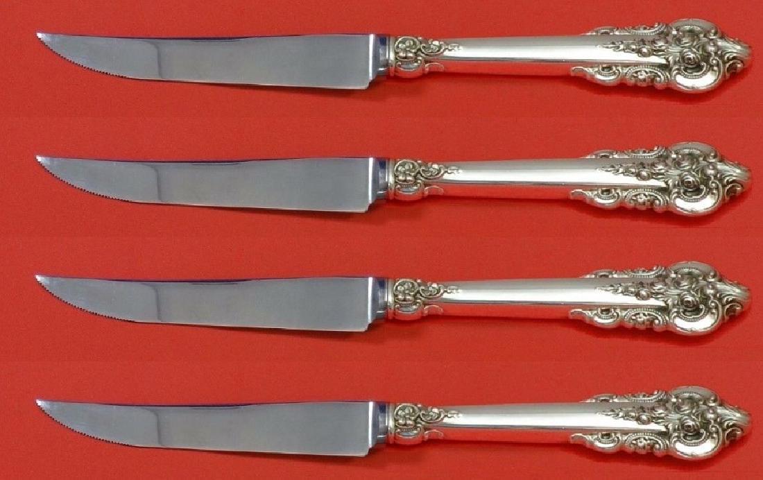 Set of 4 Wallace Grande Baroque Sterling Silver Knives (1 of 3)