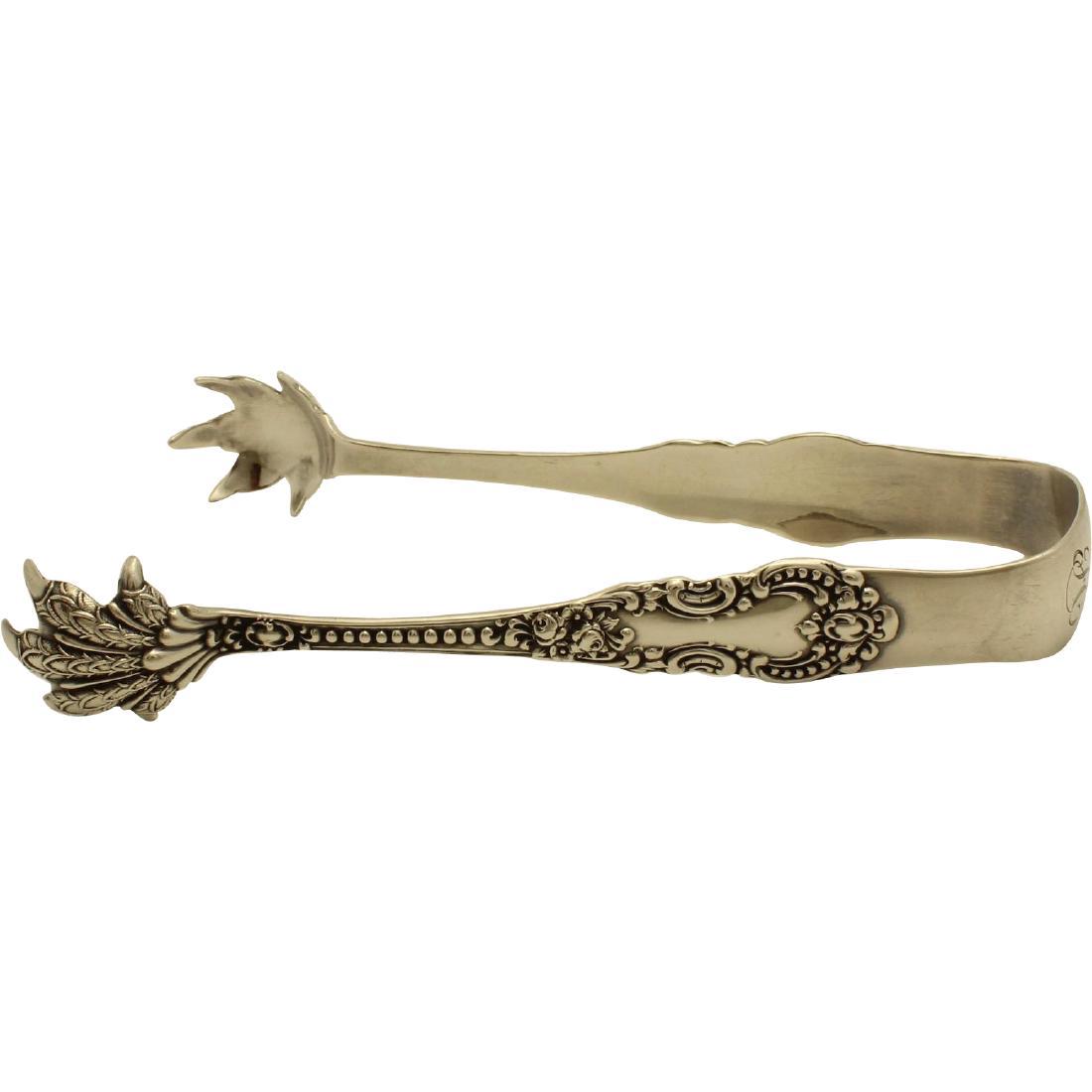 Antique Sterling Silver Figural Claw Sugar Tongs 19th C (1 of 6)