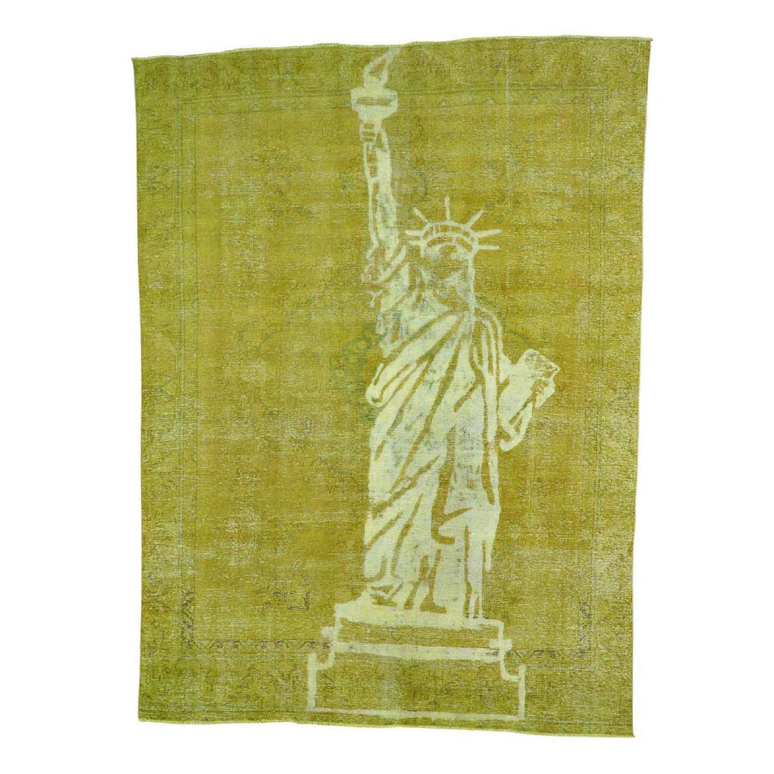 Statue Of Liberty Persian Tabriz Barjasta Wool Rug 9x12 (1 of 5)