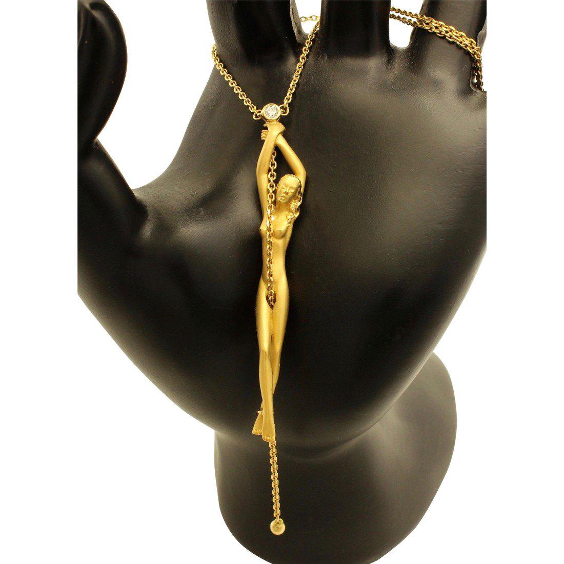 Carrera y Carrera 18K Gold Diamond Figural Necklace (1 of 9)