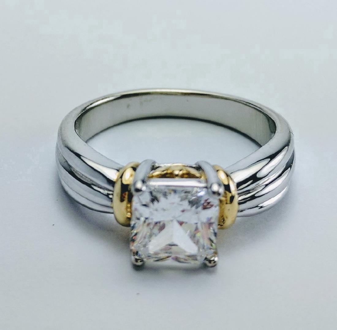 Sterling Silver Princess Cut CZ Ring, 2ctw (1 of 3)