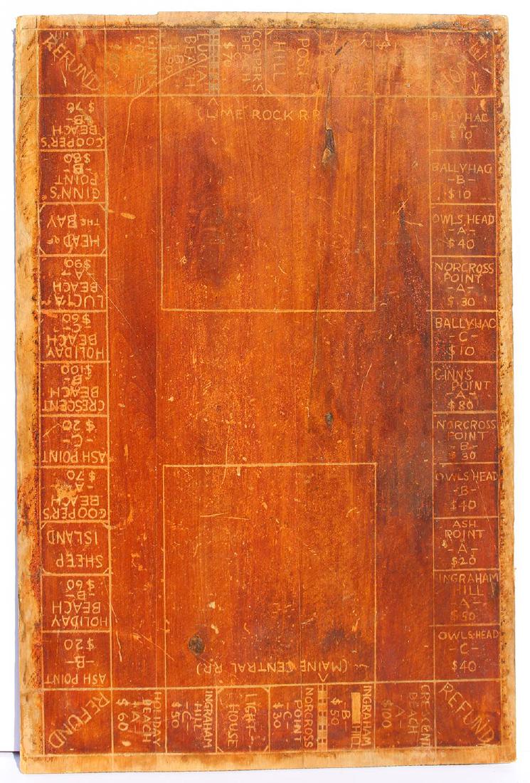 1930 Folk Art VERNACULAR MONOPOLY GAME (1 of 4)