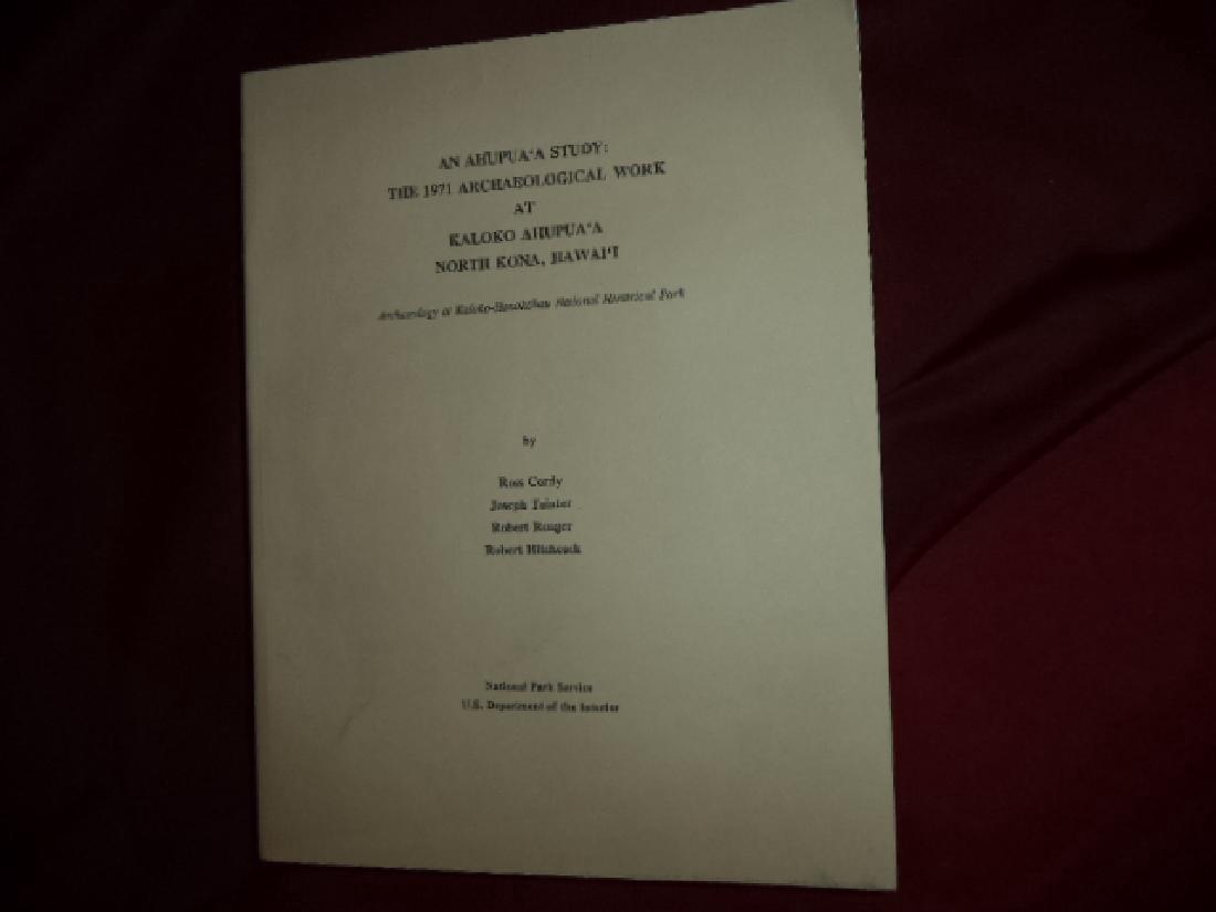 An Ahupua'a Study: The 1971 Archaeological Work: An Ahupua'a Study: The 1971 Archaeological Work at Kaloko Ahupua'a, North Kona, Hawai'i. Cordy, Ross et al. National Park Service. First edition. 4to. Illustrated. Important reference work. Shipping: 