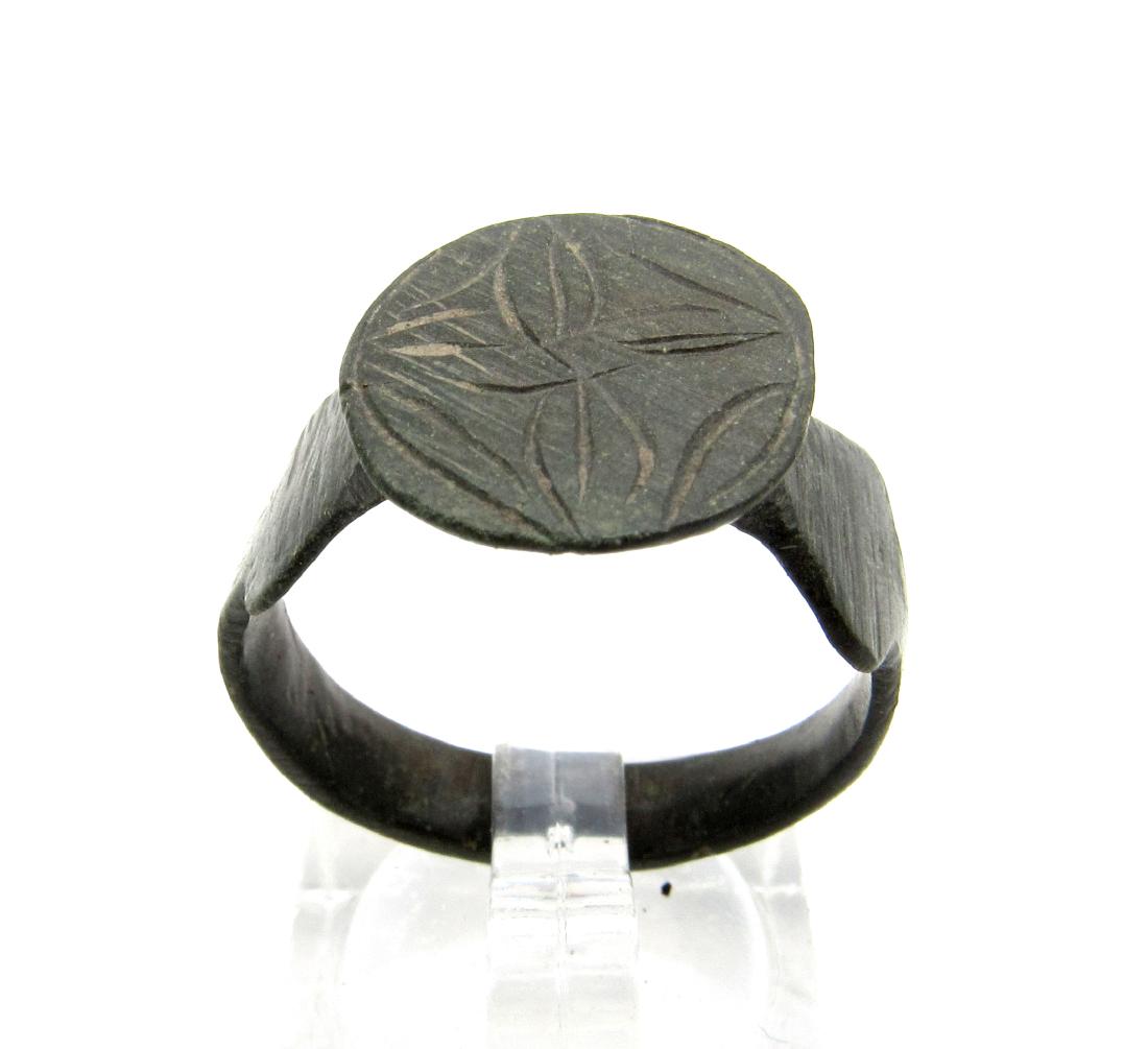 Medieval Ring with Cross on Bezel (1 of 4)