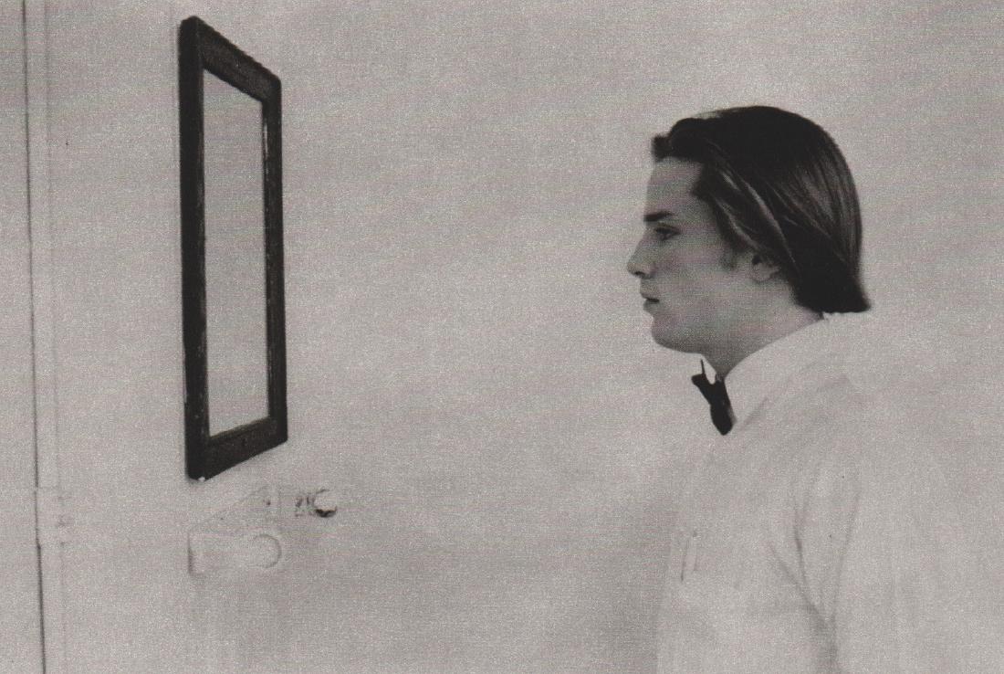 DUANE MICHALS - Joe Dellasandro: Artist: DUANE MICHALS Print Title: Joe Dellasandro Medium: Vintage Sheet-fed Gravure Printing Date: 1985 Printed: France Image Size: 6" X 4" Duane Michals is an American photographer. Michals's work m