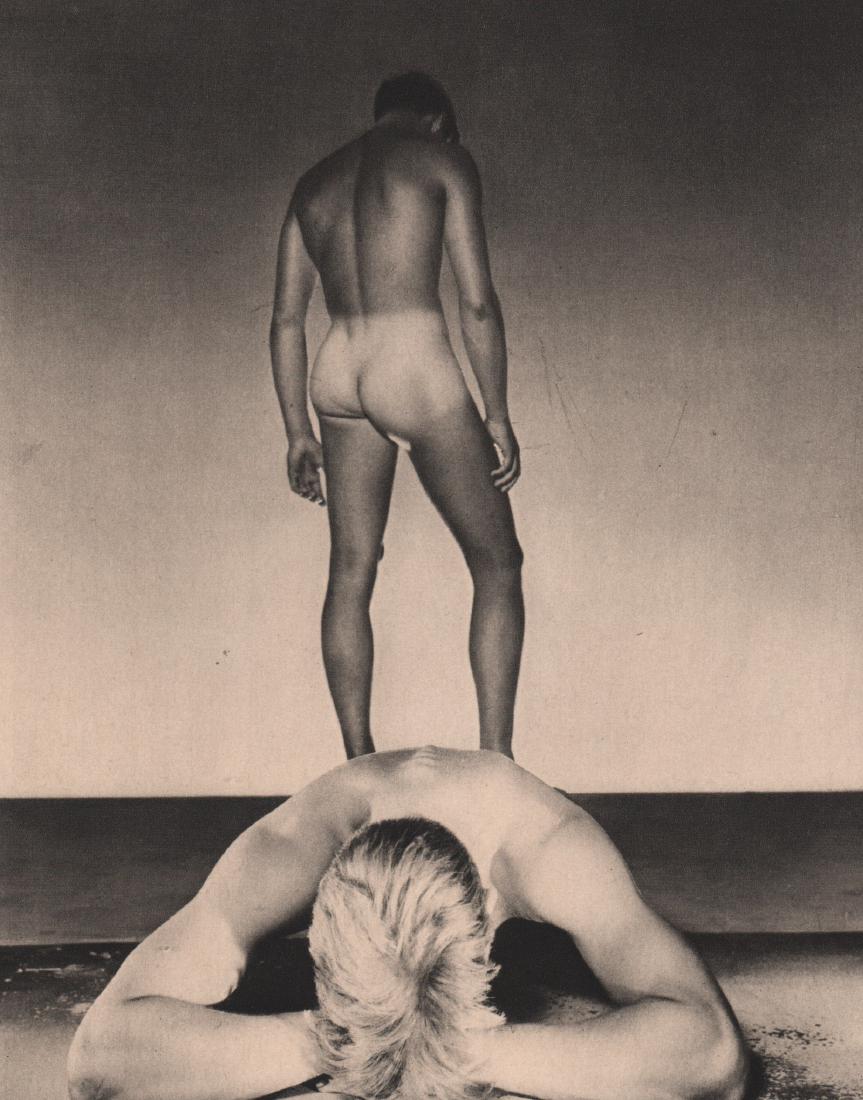 GEORGE PLATT-LYNES - Male Nude: Artist: GEORGE PLATT-LYNES Print Title: Male Nude Medium: Sheet-Fed Gravure Printing Date: 1947 Printed: France Image Size: 7" X 8.5" George Platt-Lynes (1907-1995) was an American fashion and commerc