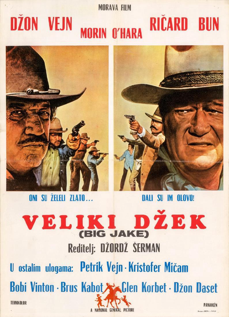 1971 George Sherman Film Big Jake Yugoslavian Poster (1 of 1)