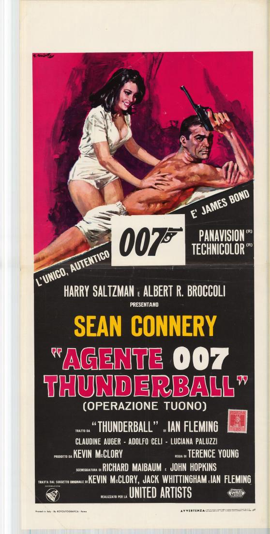 James Bond Thunderball Italian Locandina Poster