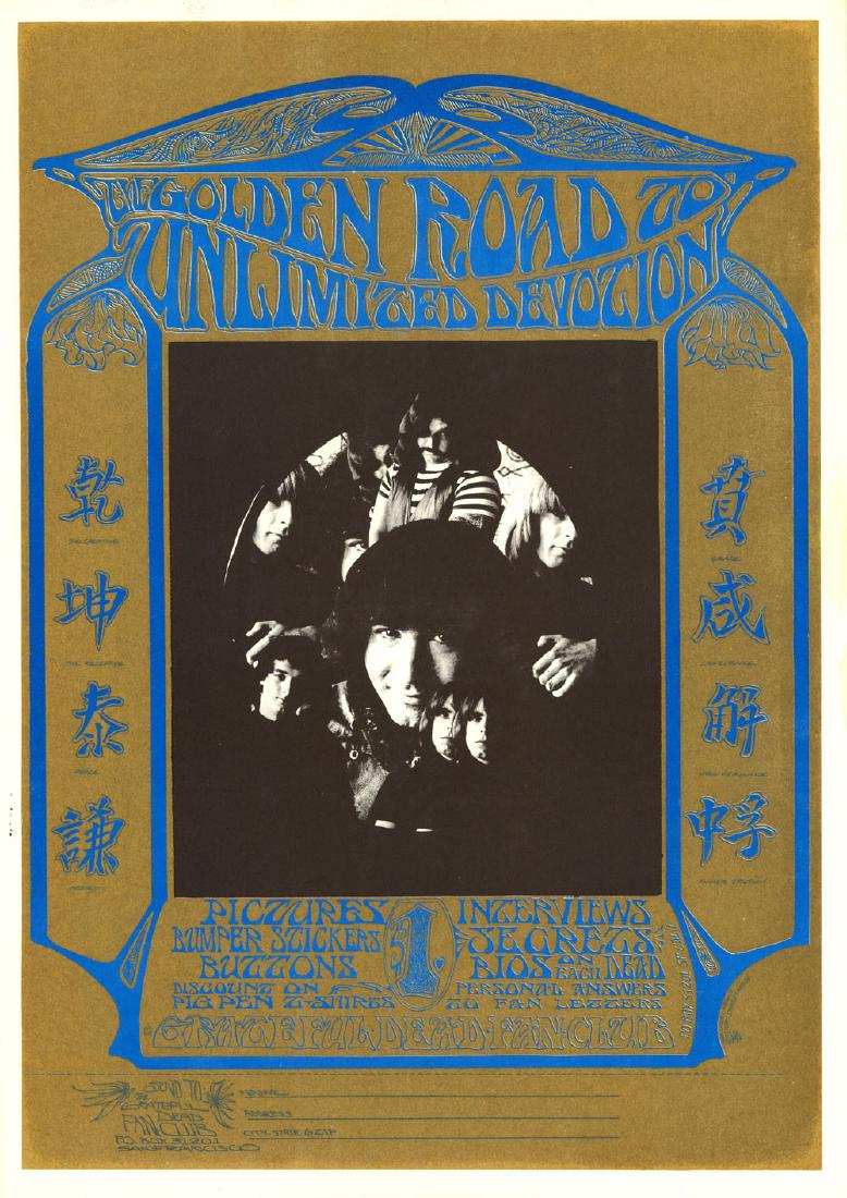 Original AOR 2.192 Grateful Dead Fan Club Poster (1 of 1)