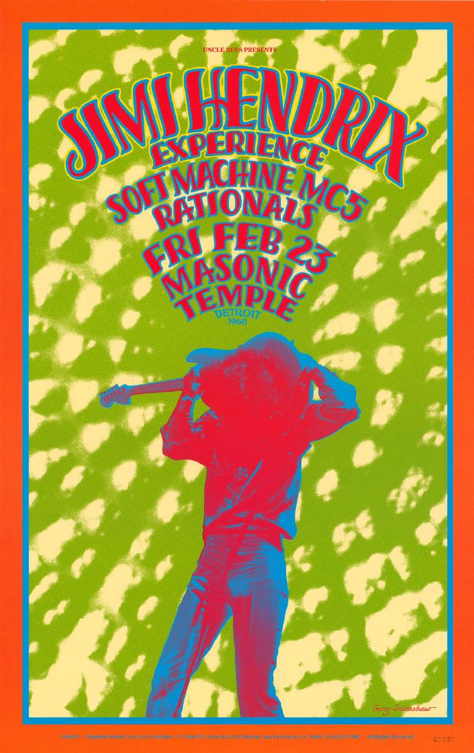 1968 Jimi Hendrix Poster (1 of 1)