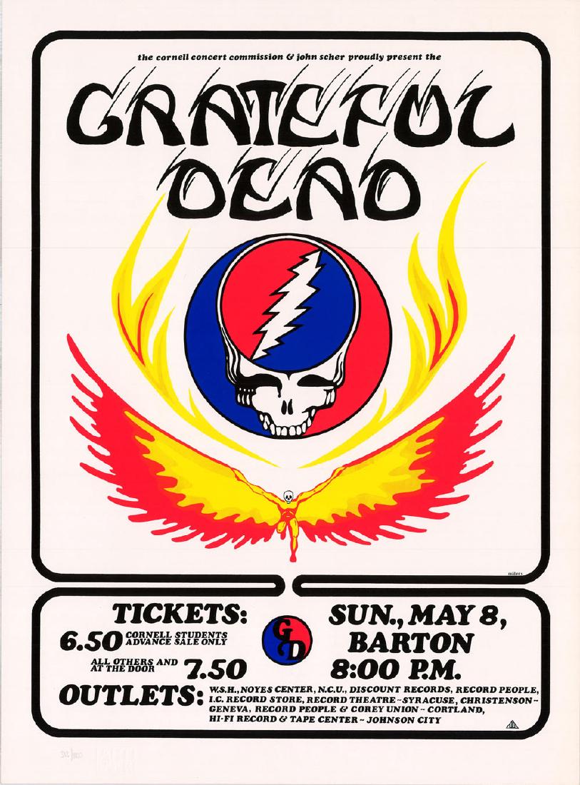 Gorgeous 1977 Grateful Dead Barton Hall Poster (1 of 1)