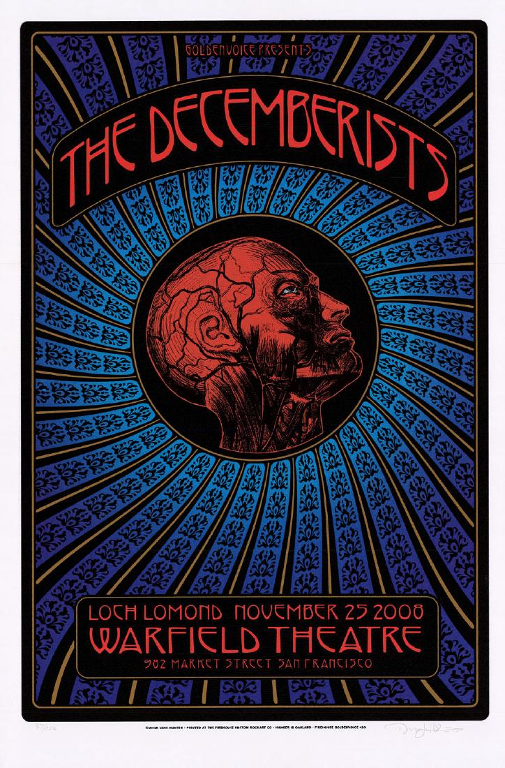 Gorgeous 2008 Decemberists Poster by Dave Hunter (1 of 1)