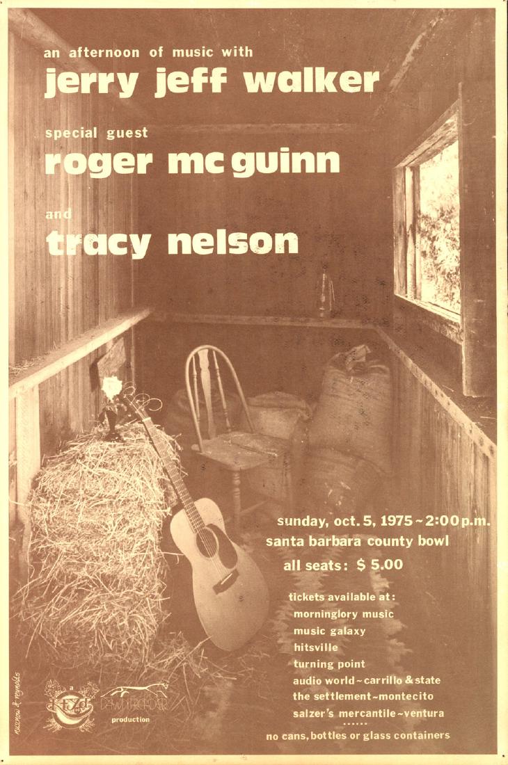 1975 Jerry Jeff Walker Poster (1 of 1)