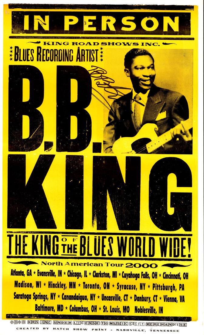 B.B. King Signed 2000 North American Tour Poster (1 of 1)