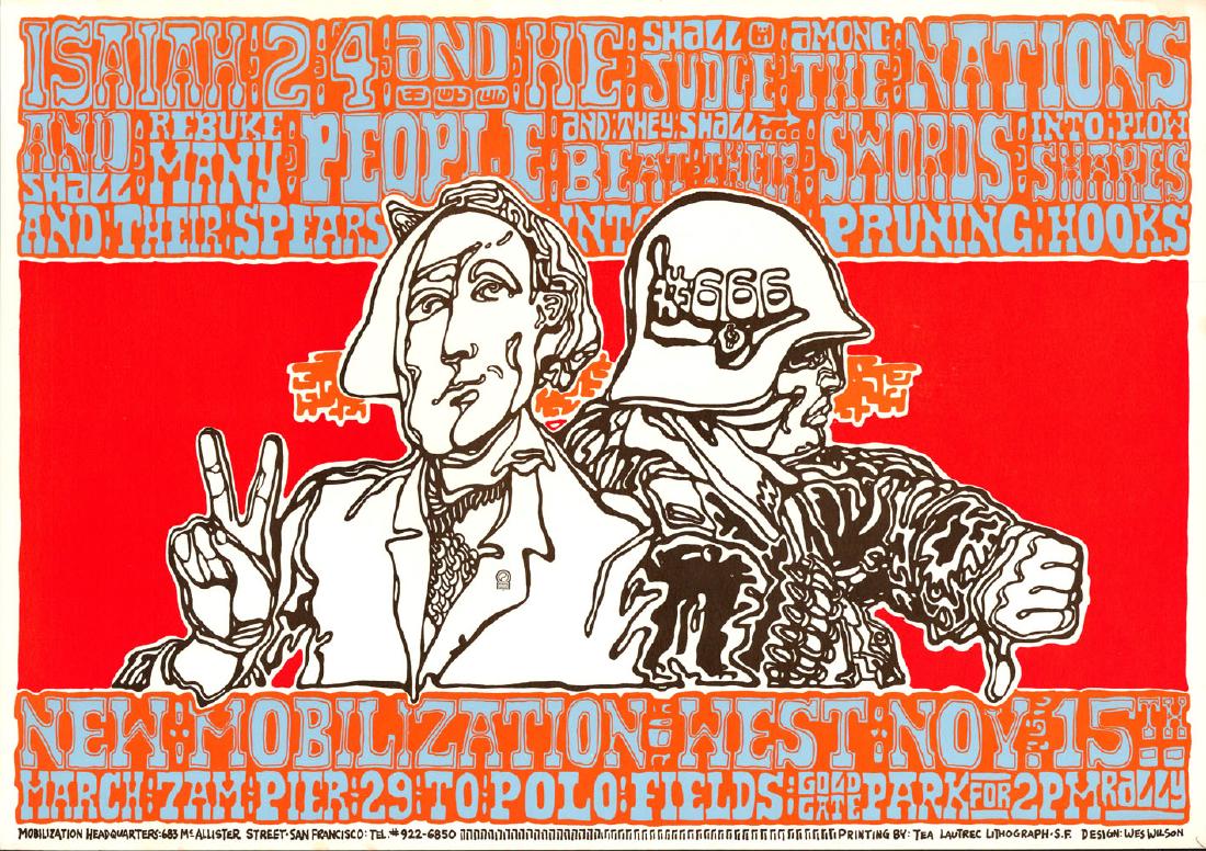 Rare 1969 Anti War Poster (1 of 1)