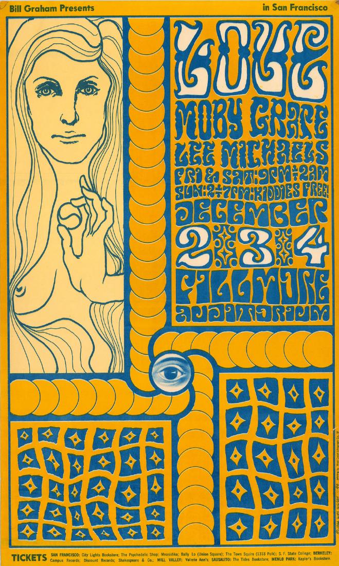 Very Rare 1966 Bill Graham Fillmore Poster (1 of 1)